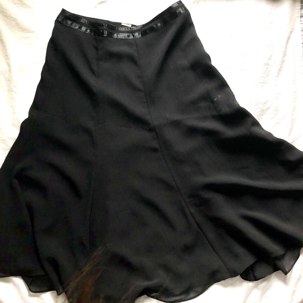 Midi skirt Black mesh
